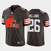 Nike Browns 26 Greedy Williams Brown Team Big Logo Vapor Untouchable Limited Jersey Dzhi,baseball caps,new era cap wholesale,wholesale hats